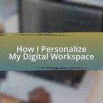 How I Personalize My Digital Workspace
