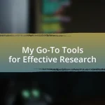 My Go-To Tools for Effective Research